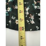 Old Navy  Maxi Dress Size L Green Floral Tiered Prairie Forest Whimsigoth Modest Photo 9