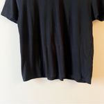 ZARA  Black Basic Short Sleeve T-Shirt Size Medium Round Neck Cotton Photo 1
