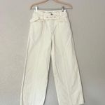 Closed Denim x-press cream high waisted wide leg belted stitch crease jeans 23 Photo 9