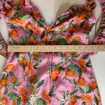 Finders Keepers NWT  Aranciata Mini Dress Sz 6 Pink Clementine Linen Summer Girly Photo 12