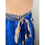 Earthbound Womens Blue Floral Wrap Mini Skirt Hippie Boho Indie Fairy Festival Photo 1