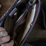 Etienne Aigner  Woven Shoulder Bag with Braided Leather Strap and Keychain Photo 5