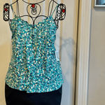 Old Navy NWOT  Womens Size Extra Small Green Floral-Print Button-Down Cam…​ Photo 1