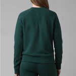 prAna Soft Hemp Forest Green Crewneck Sweatshirt Photo 2