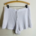 Aerie High Waist Crochet Knit Shorts White size XL Photo 0