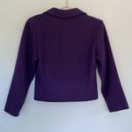 Vintage 80s Western Style Purple Wool Stitched Blazer S Photo 9