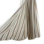 ONIA  Grace Sleeveless Striped Wrap‎ Maxi Dress Coverup in Cream Tan Blue, Small Photo 7