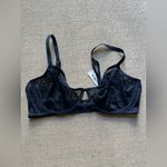 Adore Me Dark Sapphire Sheer Underwire Bra Size 36DD NWT Photo 2
