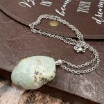 Handmade  Green Moss Agate Necklace – Boho Coastal Gemstone Jewelry Photo 0