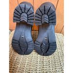 D’amelio Womens 8.5 Black Faux Patent Leather Chunky Chelsea Boots Zipper Grunge Photo 5