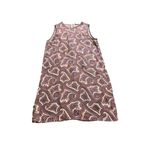 Theory Silk Paisley Dress 6 Sleeveless Mini Silk + Leather BRINDINA Shift Dress Photo 2