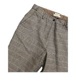 L.L. BEAN Plaid Houndstooth 100% Cotton Pants Womens Petite 10 Classic Fit Brown Blue Photo 3