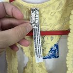 Free People Bralette Womens Small Yellow Lace Intimately Racerback Soft Stretch Photo 1