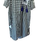 Evil Eye Black & White Gingham Plaid Long Shirt Dress Size undefined Photo 4