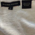 Jeanne pierre  Cream Cotton Knit Sweater Size Large Photo 6