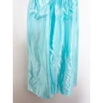 Alquema 3/4 Sleeve Smash Pocket Midi Dress Size Medium Glossy Ice Blue Crinkle Photo 10