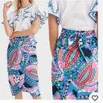 J.Crew Tie-back Tulip Skirt in Ratti Kaleidoscope Floral. Size 2. Photo 1