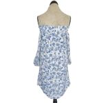 Banana Republic  Womens Dress Sz 4 Floral Off Shoulder Coastal Cowgirl Beach Photo 3