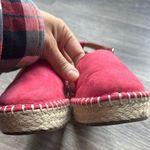 Joie  Red Espadrilles Women's platform Shoes 8 salmon summer casual ankle tie Photo 5