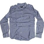 UNTUCKit Women's Blue White Gingham Belleza Button Up‎ Long Sleeve Shirt 4 NIB Photo 0