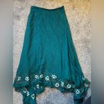 Euro Silk Beaded Midi Skirt Photo 3