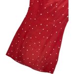 Super Down Revolve Dress Womens XS Red Heart Ruched Tie Mini Valentines Day Sexy Photo 10