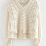 & Other Stories & Other Stories Cable Knit Layered Jumper XS Photo 0
