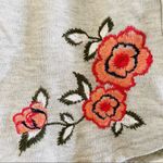 Topshop NWT Floral Embroidered Gray Lounge Shorts Photo 4