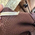 Free People  Brown Button Down Puff Sleeve Crop Top Photo 6