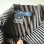 French Connection  Pleated high neck long sleeve blouse metallic black Photo 6