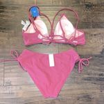 Cupshe NWT Healing Space Strappy Bralette & Low-Rise Hipster Bikini Set Photo 3
