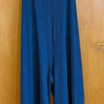 Cousin Earl Blue Hemp Cotton V Neck Wide Leg Jumpsuit Wide Leg L Size L Photo 0