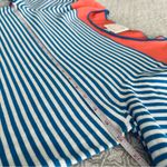 Sail To Sable STS  Preppy Striped Nautical Knit Dress Blue White Coral Size XL Photo 4