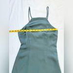 Abercrombie & Fitch NWT  High Neck Satin Mini Dress - Teal - XS Photo 4
