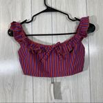 Solid & Striped NEW  The Paloma Bikini Top Seersucker size S Small NWT Photo 3