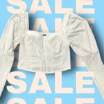 SheIn SXY Gigot Sleeve Bustier Sweetheart Crop Top Photo 1