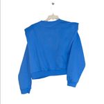 Buffalo David Bitton NWT  Indiana Padded Shoulder Sweatshirt In Forever Blue Photo 4