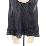 Free People Intimately Black Satin Gold Stud Polka Dot Tank Top Size Large Photo 2