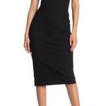 AFRM fauna black ribbed tanks midi dress Size L Photo 0