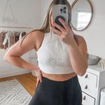 Adidas  white cropped workout tank Photo 0