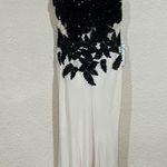 NEW NWT Azzure Couture FM511 black ivory embellished beaded mermaid prom dress Size 2 Photo 0