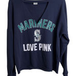 PINK - Victoria's Secret PINK Victoria’s Secret Exclusive MLB Seattle Mariners Graphic Navy Pull Over M Photo 0