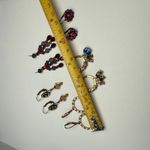 Rhinestone Pierced Earrings Lot Of 4 Some Dangle Drop 1 Signed NR Photo 6