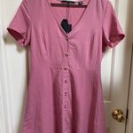 VERO MODA Dusty Rose Linen Dress  Photo 0