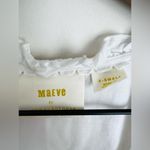 Anthropologie  Maeve Angela White Ruffled Peasant Blouse XS Photo 2