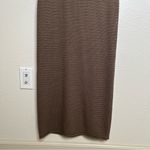 Reformation Nolan Open Knit Sweater Dress brown small Photo 5