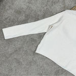 Athleta Cashmere Blend Felicity Cozy V-Neck Sweater Longsleeve Magnolia White XS Photo 8