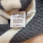 C.C Black and Cream Cardigan with Bold Stripes Size XS Photo 5