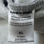 Lands' End Hooded Lounger Dress Womens Size XL Heather Gray Long Sleeve Kangaroo Photo 7