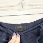 J.Crew  Size‎ 2 Pants Cotton navy Blue Wide Leg Palazzo Belted Side Zip Crop 685 Photo 5